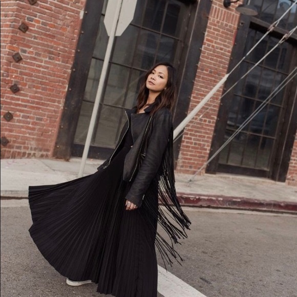 ALC Charles fringe leather moto jacket - Picture 4 of 7